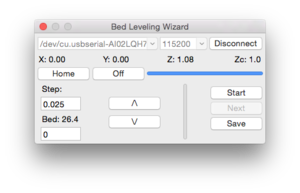Screenshot of Bed-Leveling-Utility