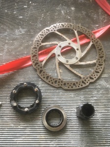 The removed brake disc