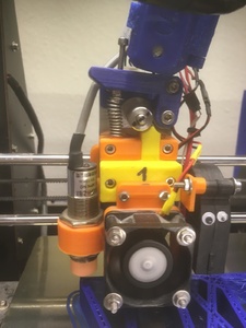 Front view of the Extruder