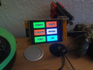 Livingroom unit, on menu screen
