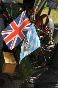 Flags on our engine