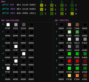 menu palettes
