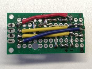 Back of switch PCB
