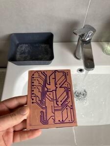 hand etching prototype pcb