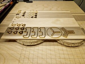 Front side of the Pagoda jig sheet