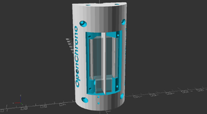 LiPo compartment in 3D model