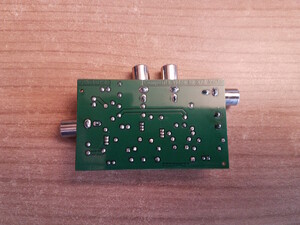 Bottom of assembled PCB