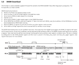 Excerpt of PMW3360 datasheet, SROM Download