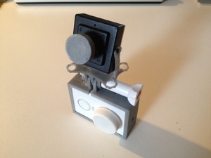 Poorly 3D printed camera holder
