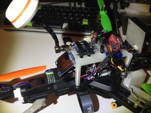 3D printed electronics mount on top